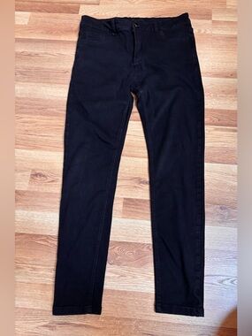 Skinny Collection Men’s Black Skinny Fit Jeans 34 x 28